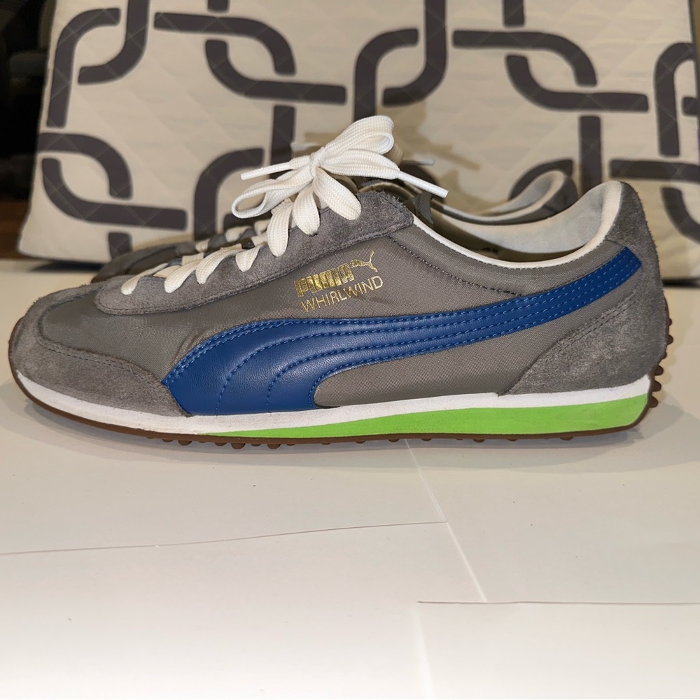 Puma Whirlwind, Men's 9.5, Blue, Gray, Green